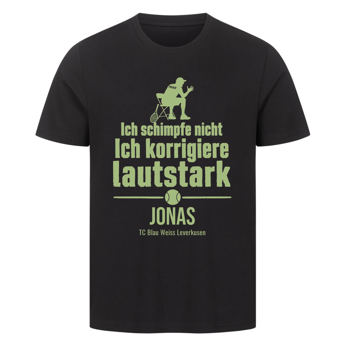 Ich schimpfe nicht auf T-Shirt, Farbe schwarz