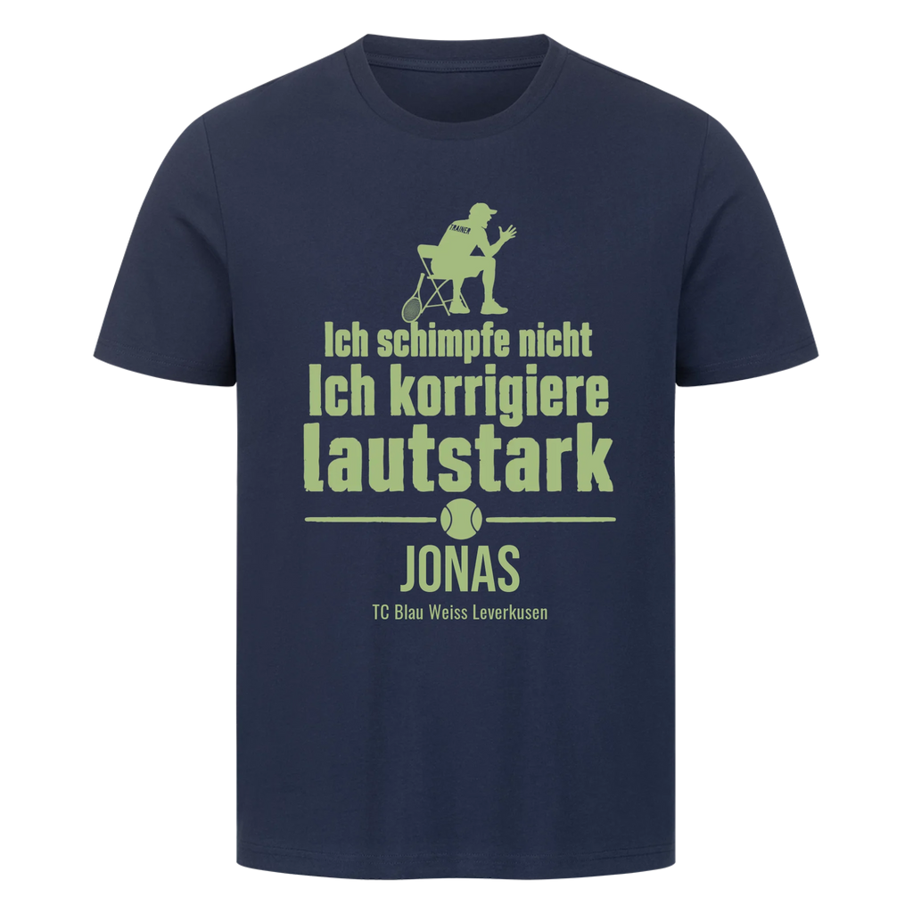 Ich schimpfe nicht auf T-Shirt, Farbe marineblau