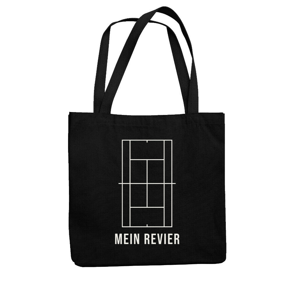 Mein Revier auf Jutebeutel, Farbe schwarz
