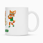 Yuki Rückhand auf Tasse, Farbe weiß