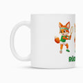 Yuki Rückhand auf Tasse, Farbe weiß