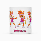 Yuna Vorhand auf Tasse, Farbe weiß