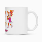 Yuna Rückhand auf Tasse, Farbe weiß