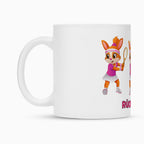 Yuna Rückhand auf Tasse, Farbe weiß