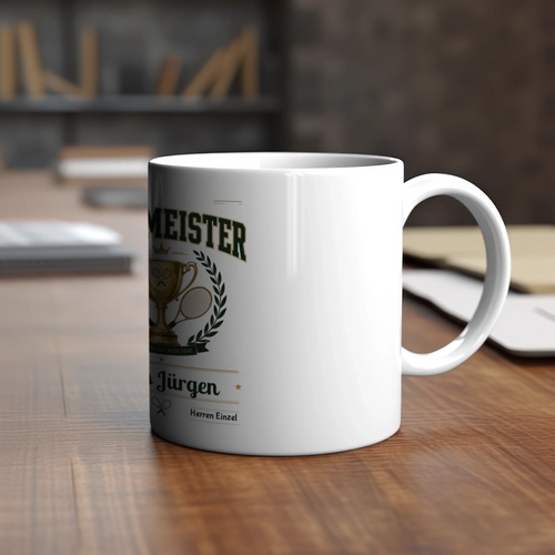 Clubmeister Trophäe auf Tasse