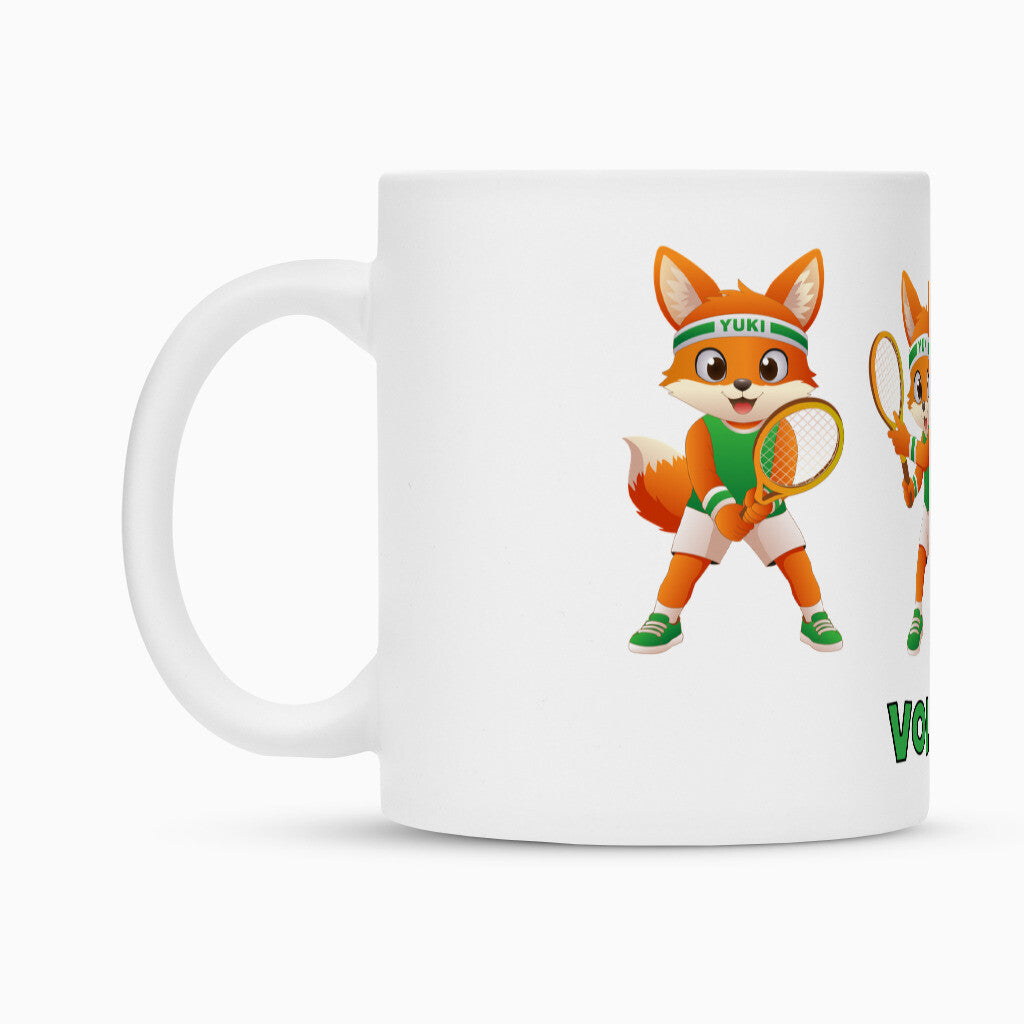 Yuki Volley auf Tasse, Farbe weiß