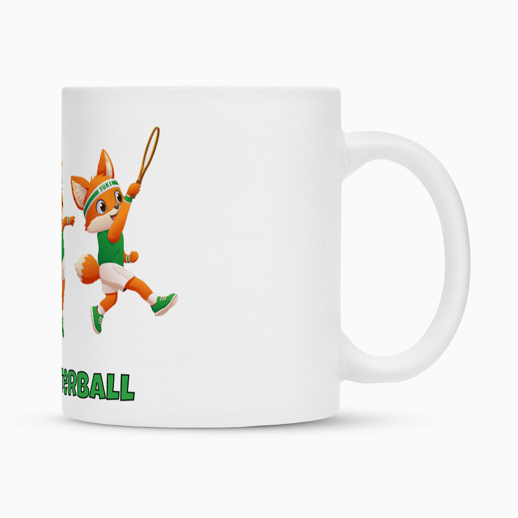 Yuki Schmetterball auf Tasse, Farbe weiß