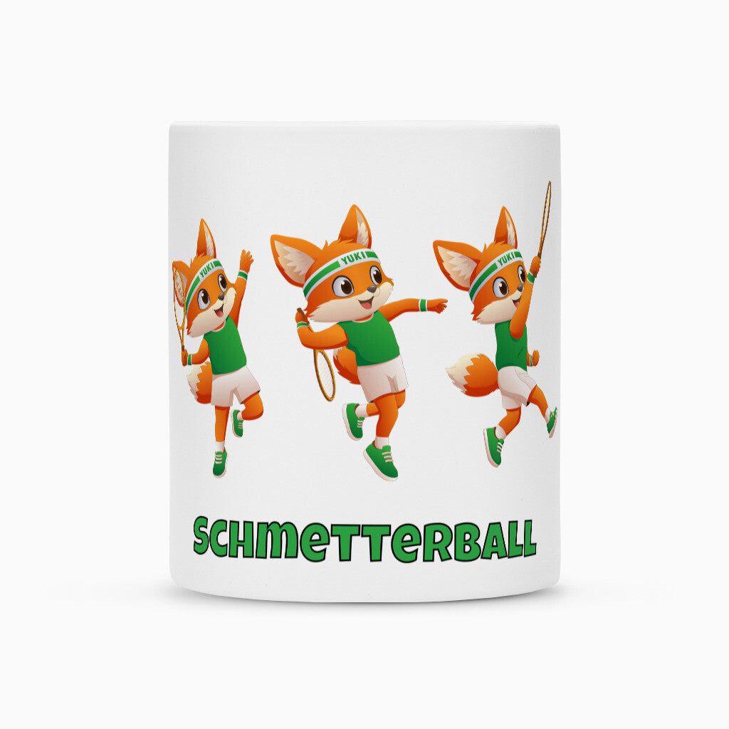 Yuki Schmetterball auf Tasse, Farbe weiß