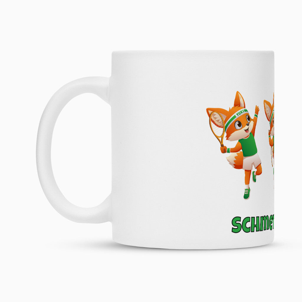 Yuki Schmetterball auf Tasse, Farbe weiß