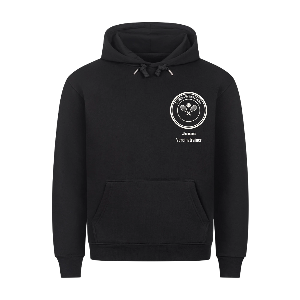Vereinslogo auf Hoodie, Farbe schwarz