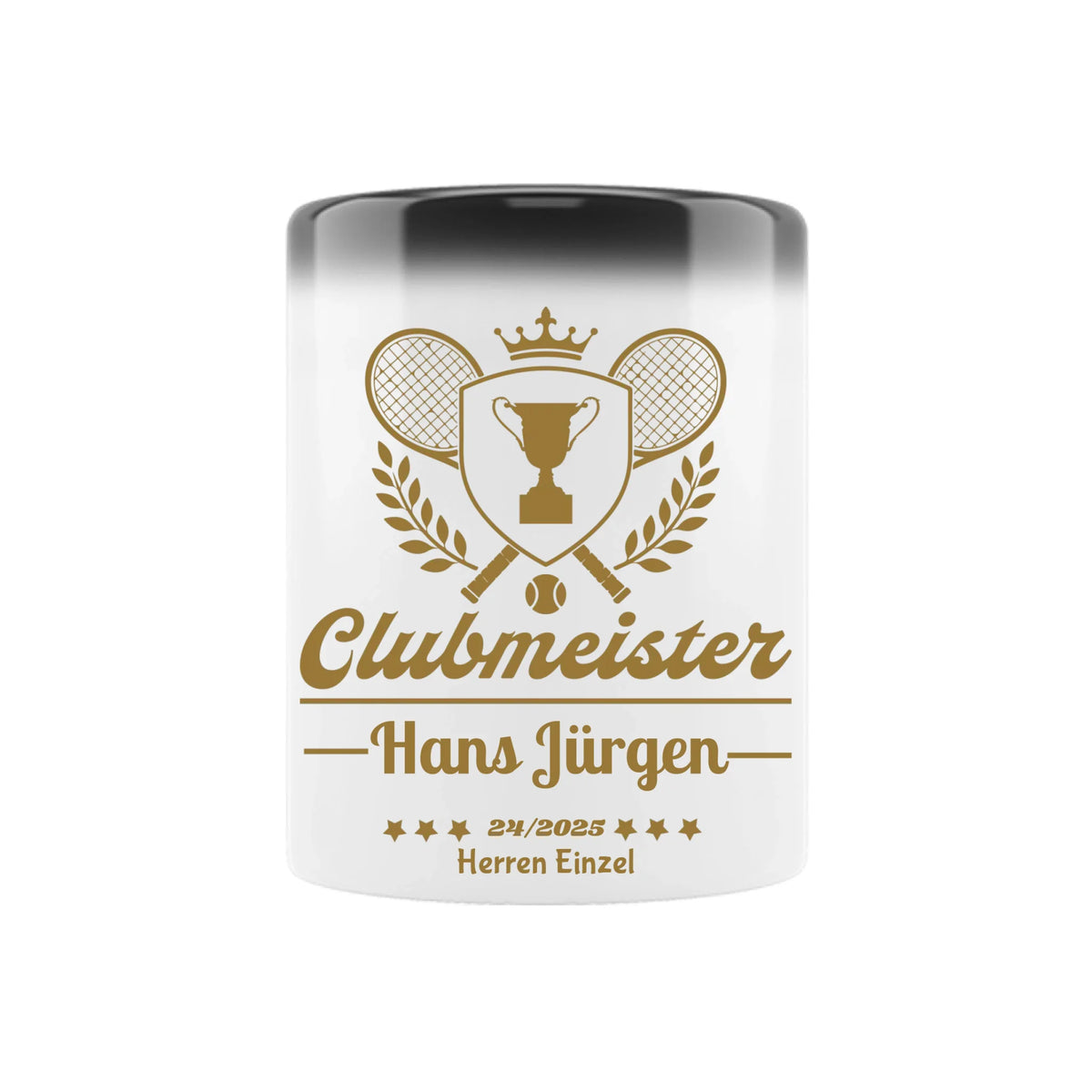 Clubmeister Classic auf Zaubertasse, Farbe schwarz
