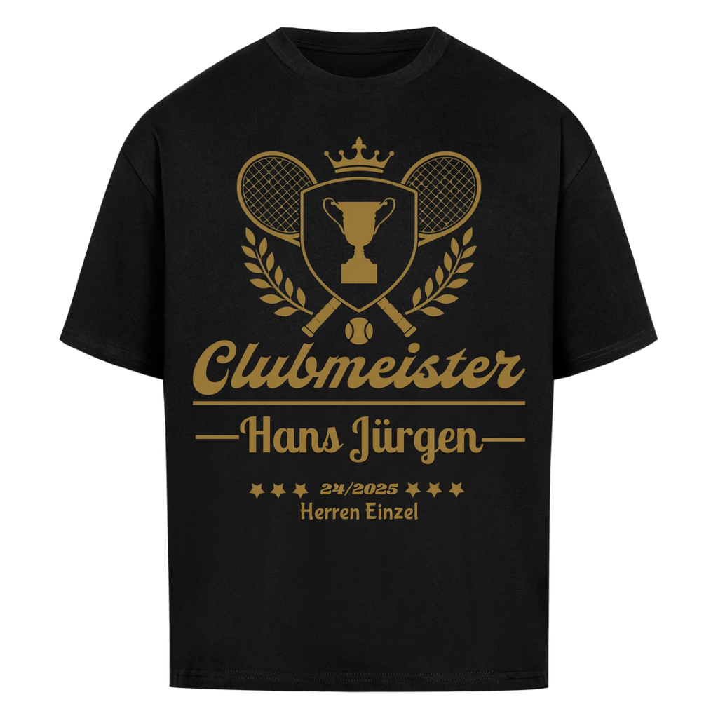 Clubmeister Classic auf Oversized Shirt, Farbe schwarz