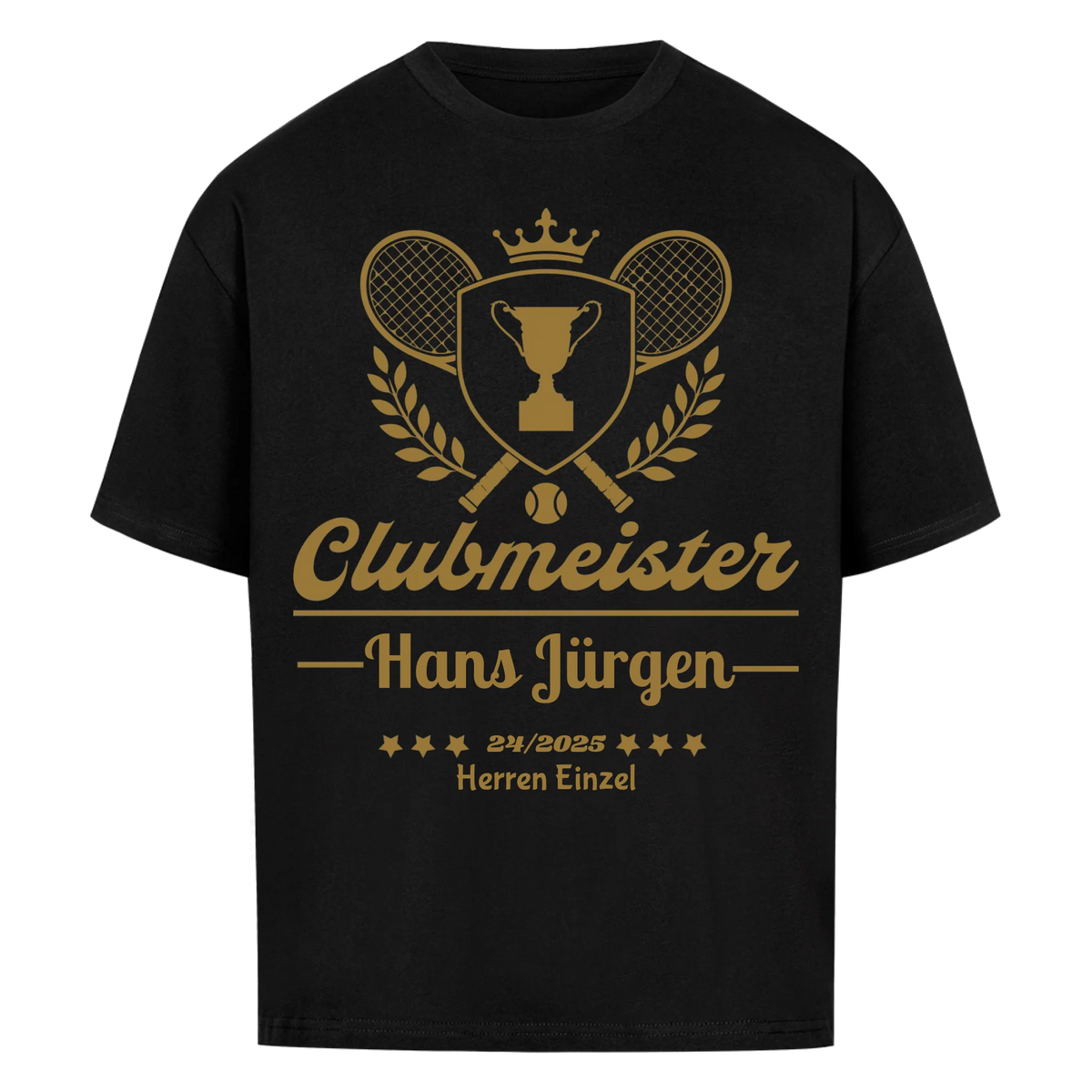Clubmeister Classic auf Oversized Shirt, Farbe schwarz