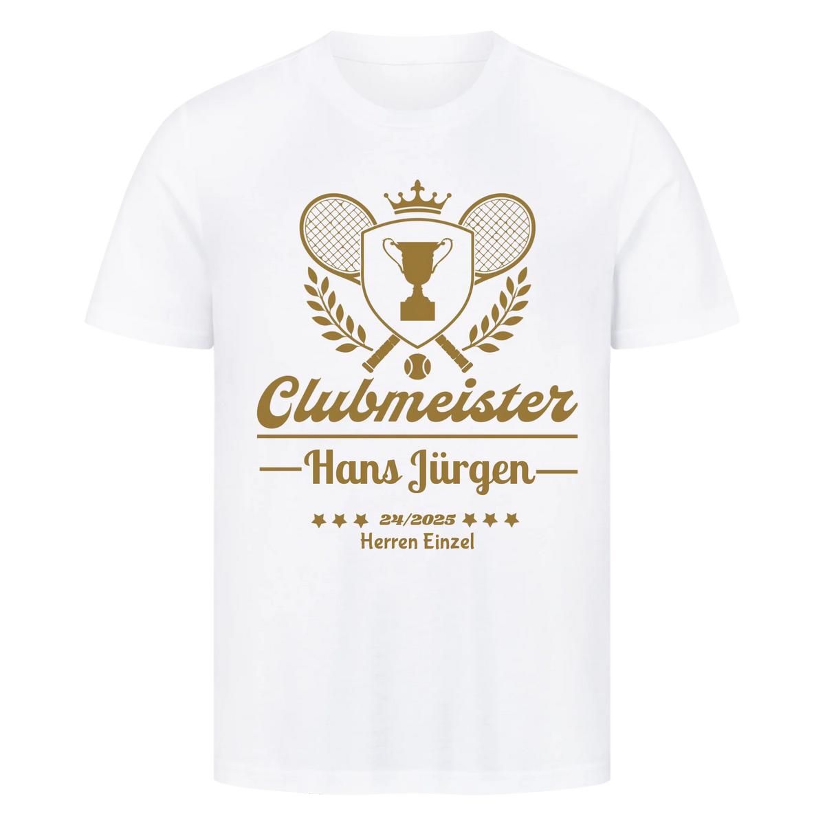 Clubmeister Classic auf T-Shirt, Farbe weiß