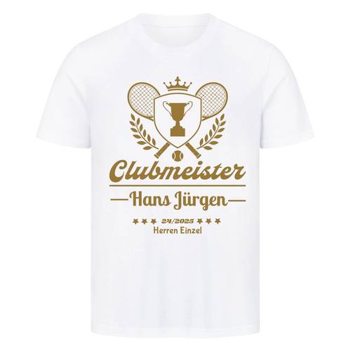 Clubmeister Classic auf T-Shirt, Farbe weiß