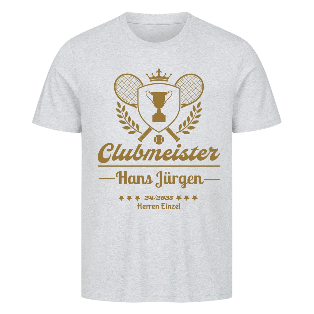 Clubmeister Classic auf T-Shirt, Farbe grau meliert