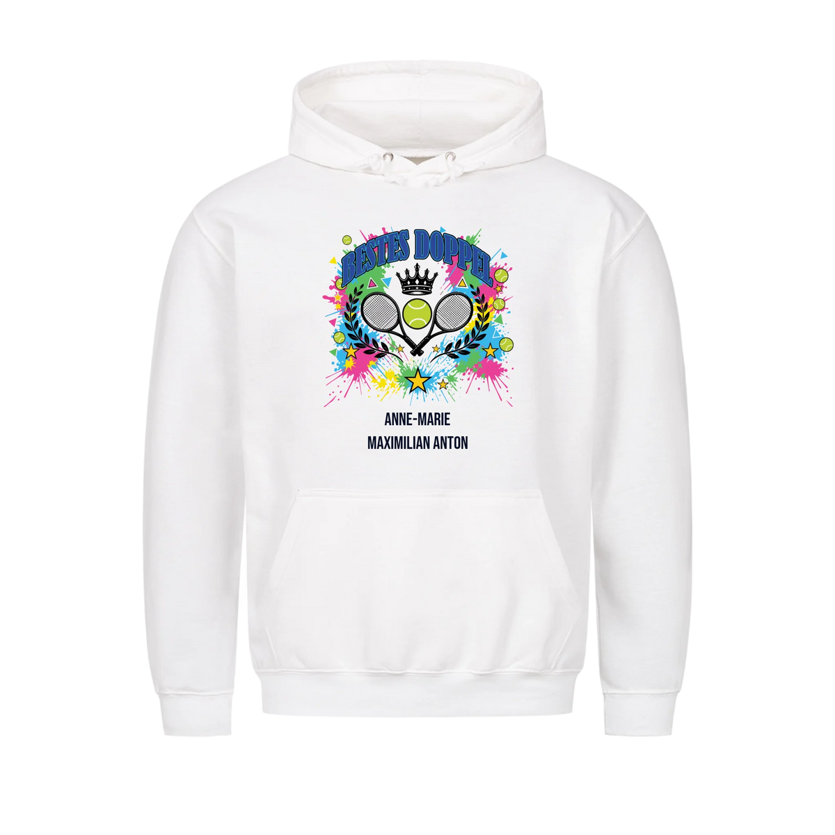 Bestes Doppel auf Hoodie, Farbe weiß