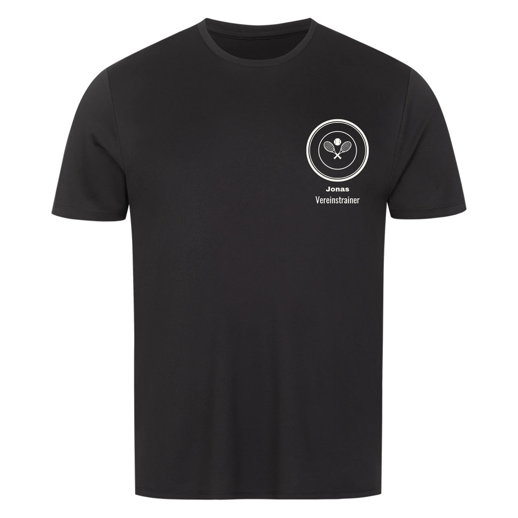 Vereinslogo auf Sport-Shirt, Farbe schwarz
