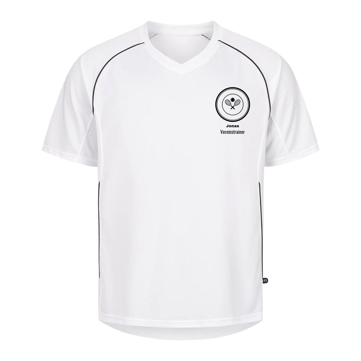 Vereinslogo auf Trikot, Farbe weiß