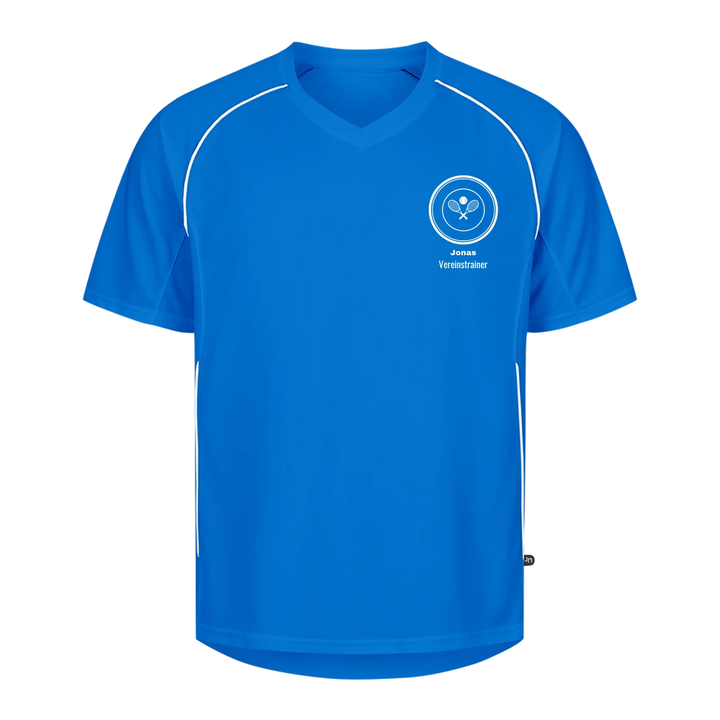 Vereinslogo auf Trikot, Farbe royalblau