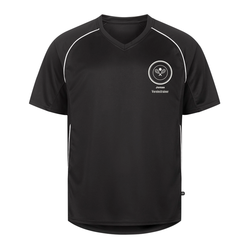 Vereinslogo auf Trikot, Farbe schwarz