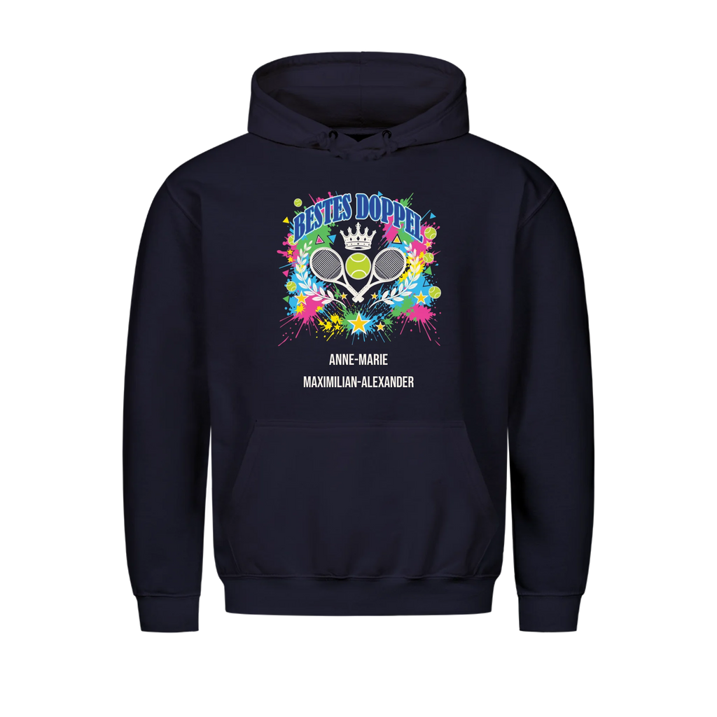 Bestes Doppel auf Hoodie, Farbe marineblau