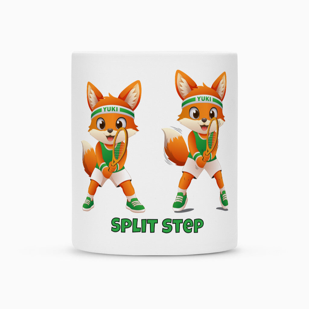 Yuki Split Step auf Tasse, Farbe weiß
