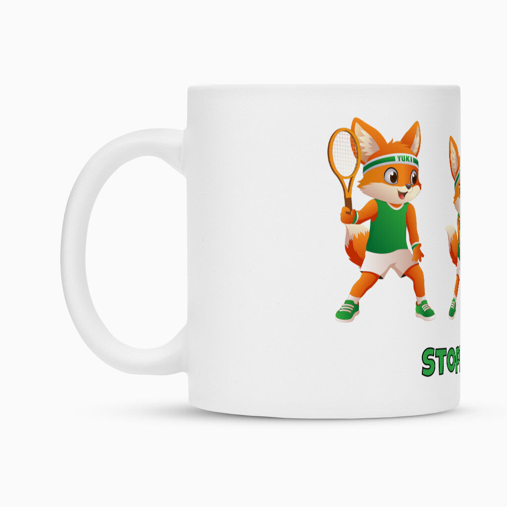 Yuki Stoppball auf Tasse, Farbe weiß