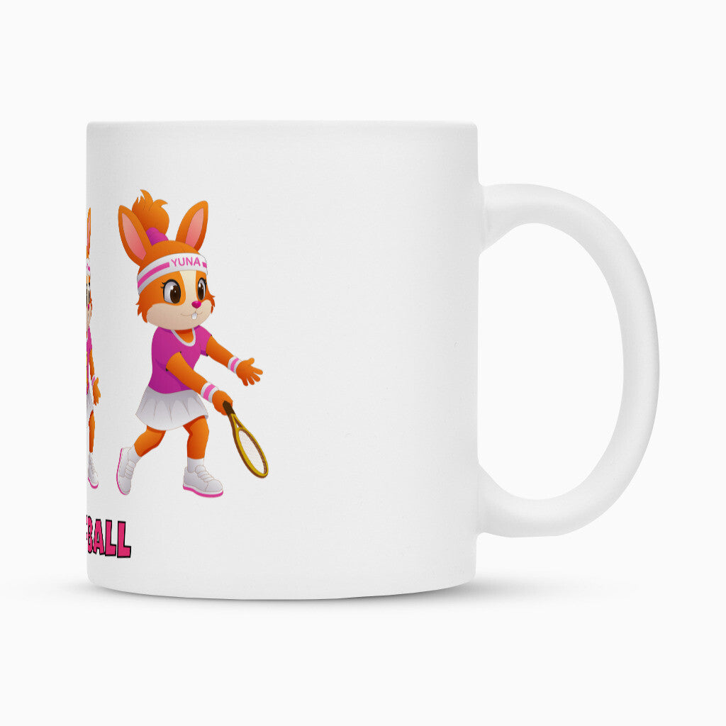 Yuna Stoppball auf Tasse, Farbe weiß