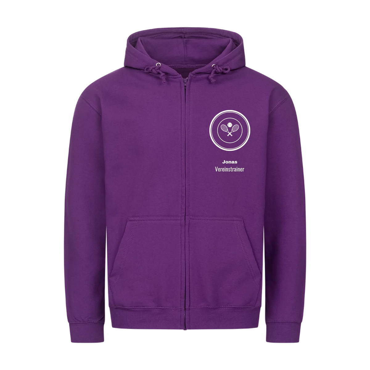 Zip-Hoodie, Vereinslogo hochladen