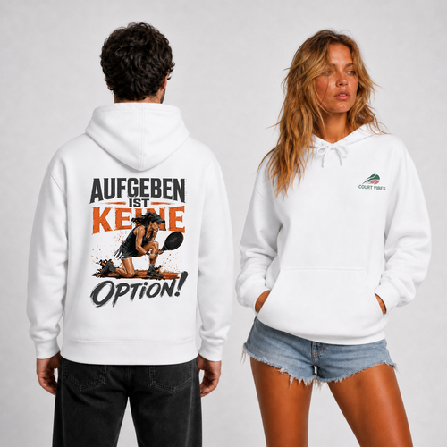 Aufgeben ist keine Option Spielerin Hoodie von Court Vibes