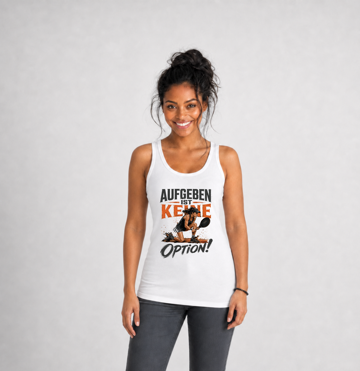 Aufgeben ist keine Option Spielerin Tanktop von Court Vibes