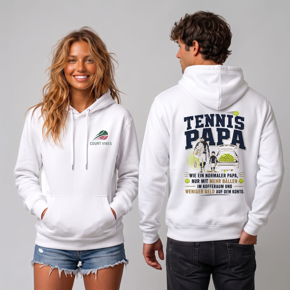 Tennispapa Sponsor Hoodie von Court Vibes