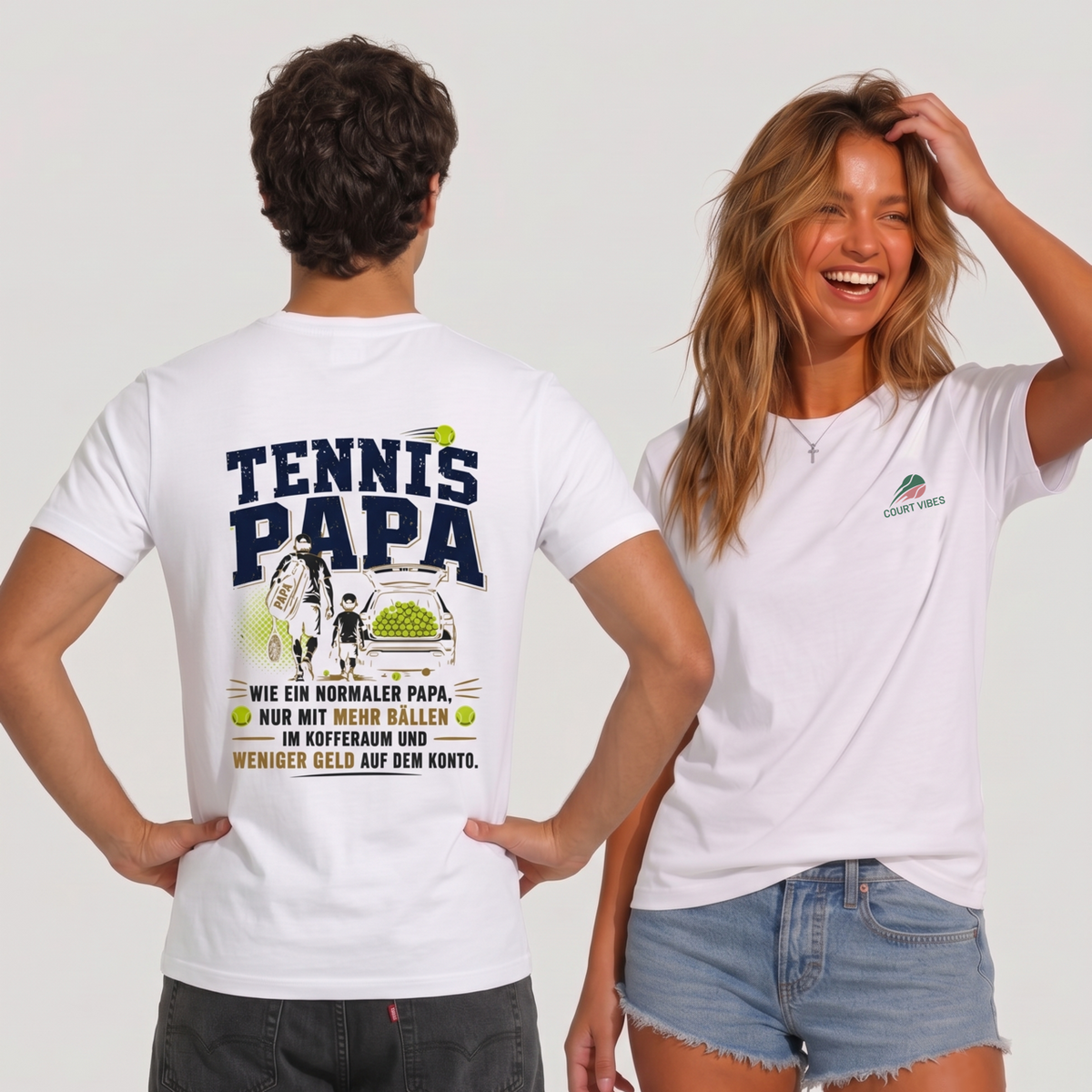 Tennispapa Sponsor T-Shirt von Court Vibes