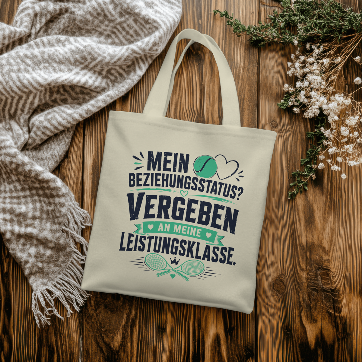 Beziehungsstatus Jutebeutel von Court Vibes