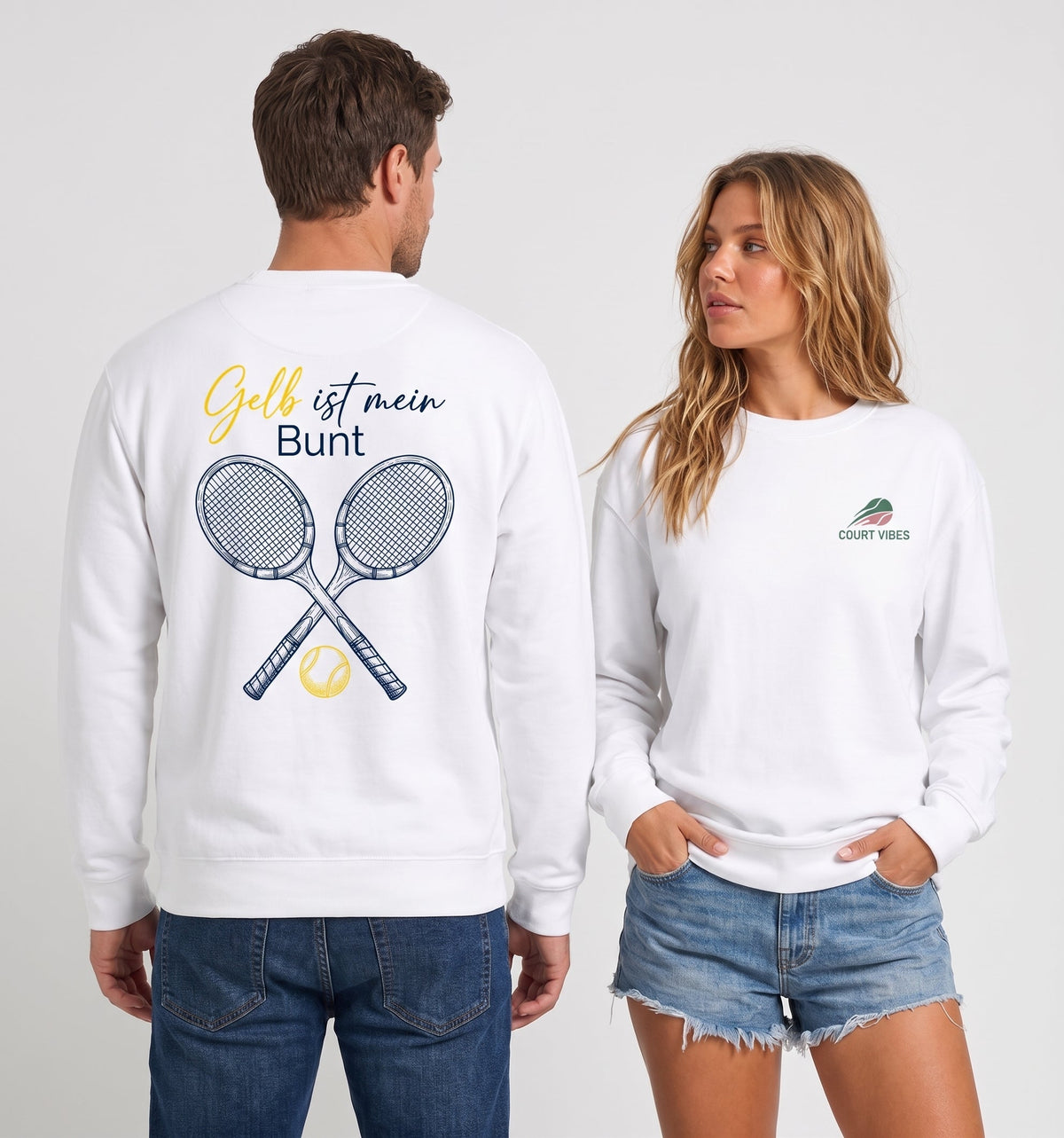 Gelb ist mein Bunt auf Sweatshirt