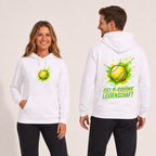 Gelb-grüne Leidenschaft auf Hoodie