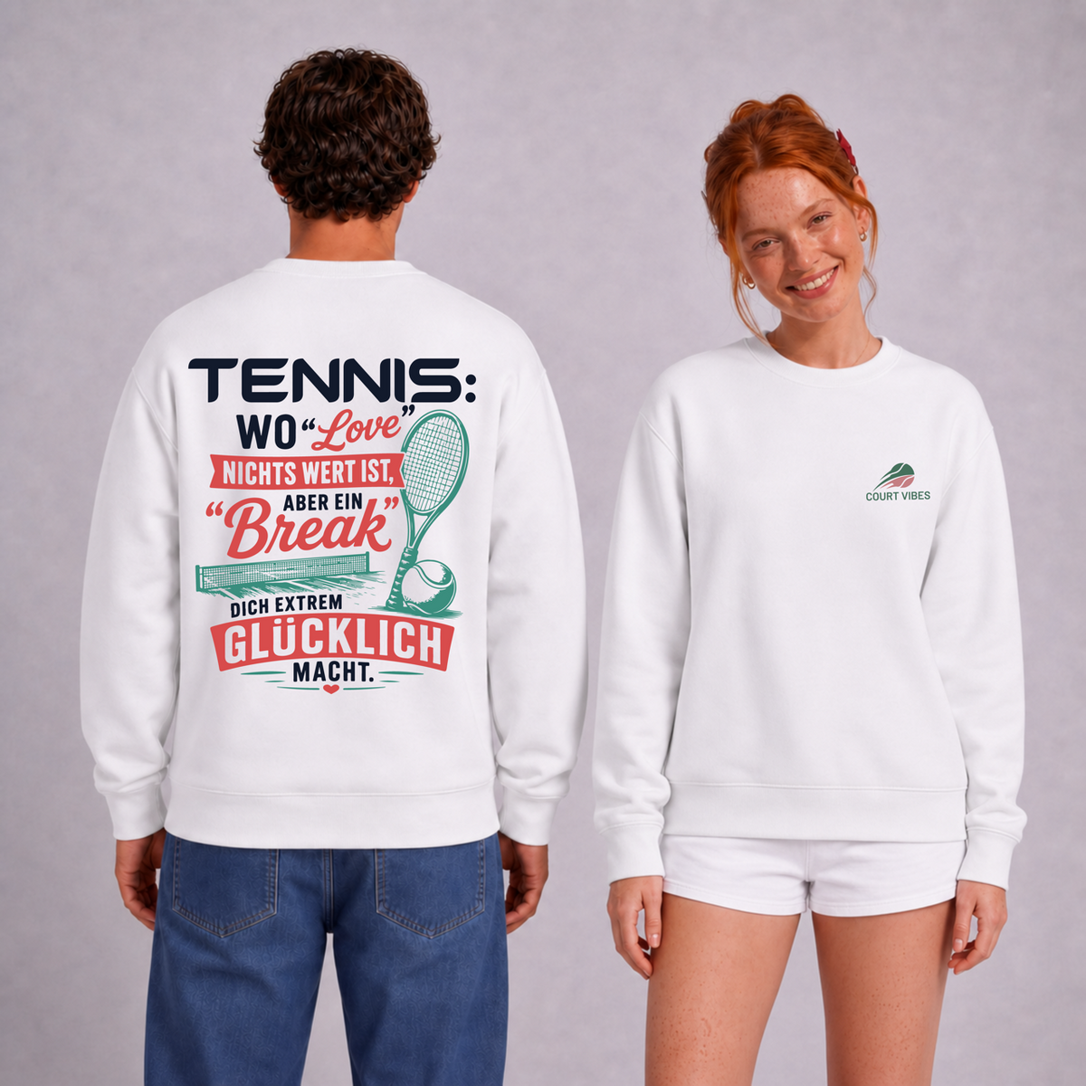 Love & Break auf Sweatshirt