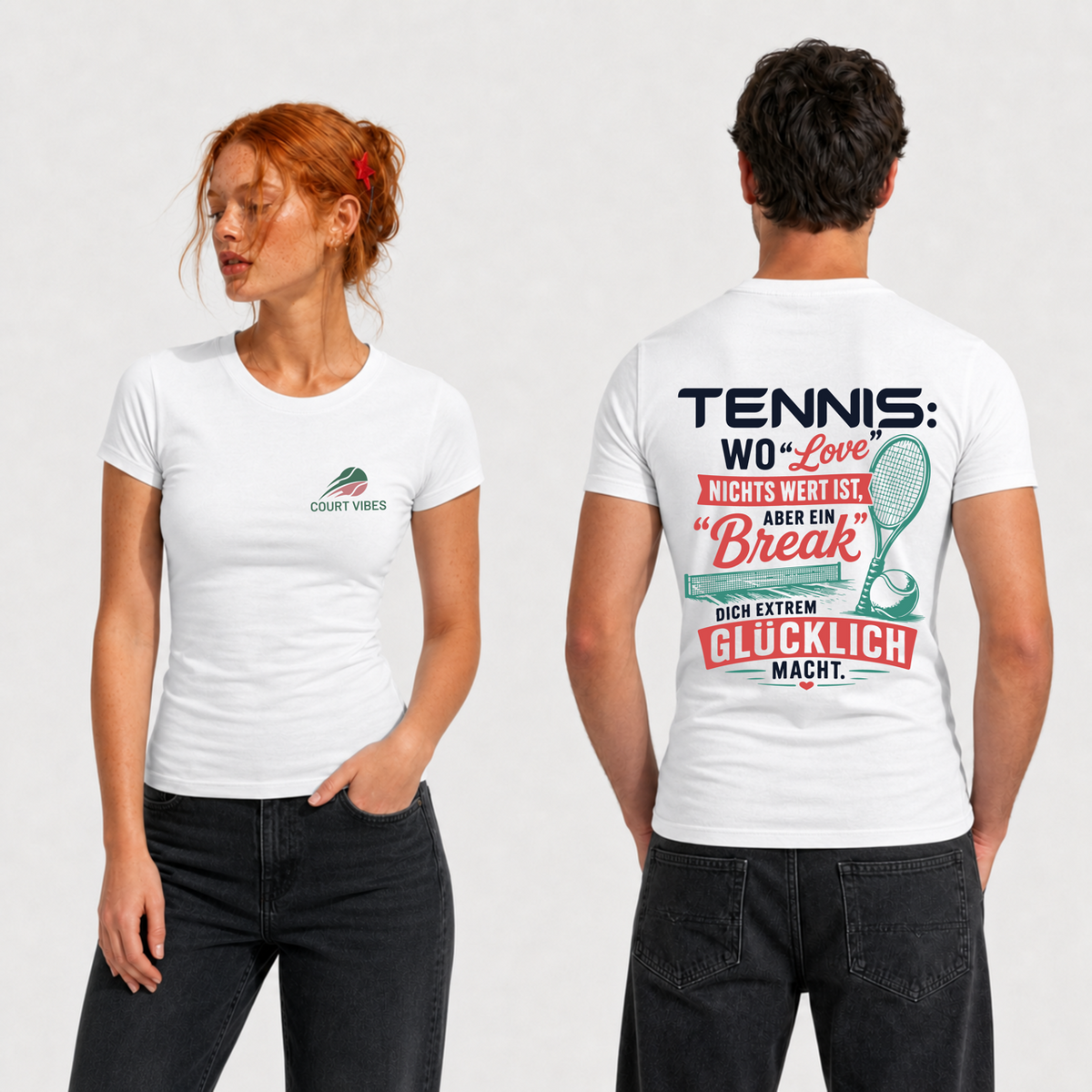 Love & Break auf T-Shirt