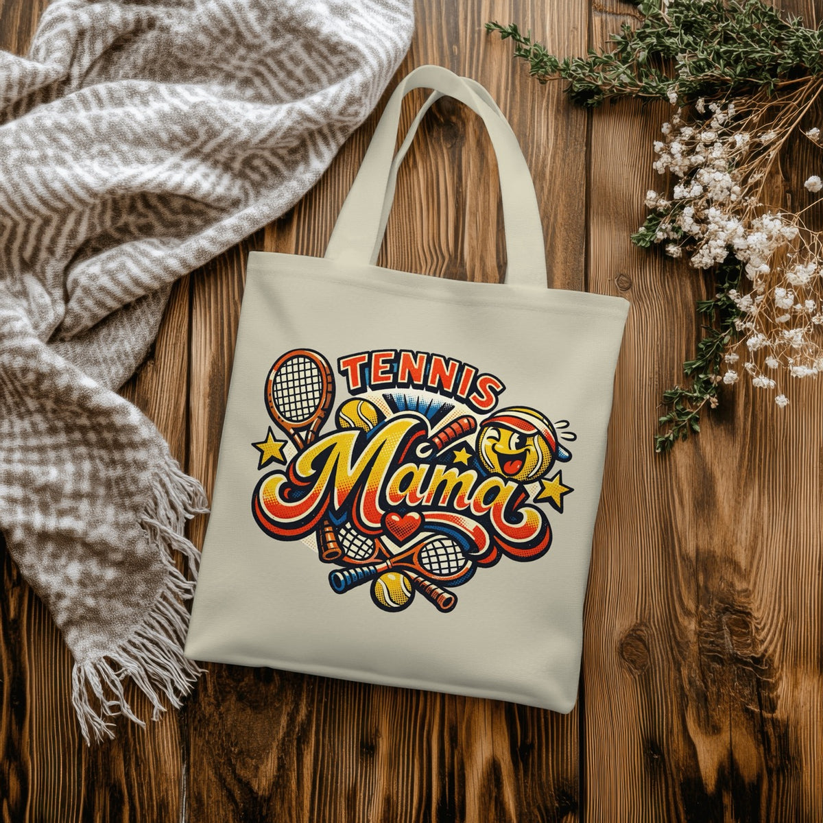 Tennismama Kult Jutebeutel von Court Vibes