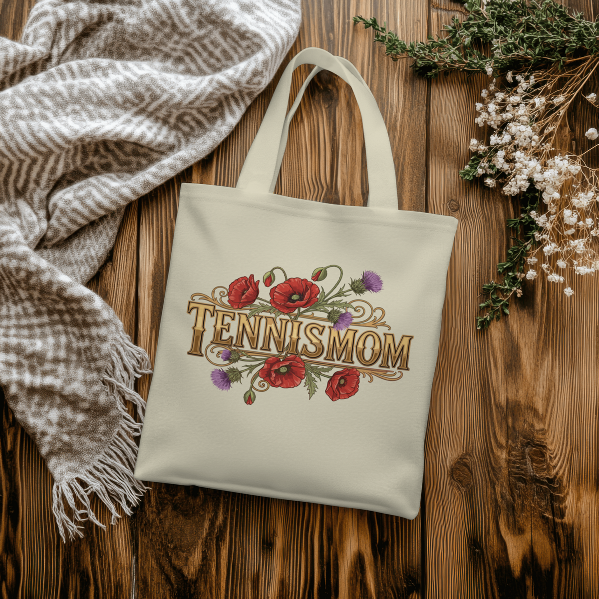Tennismom Vintage Jutebeutel von Court Vibes