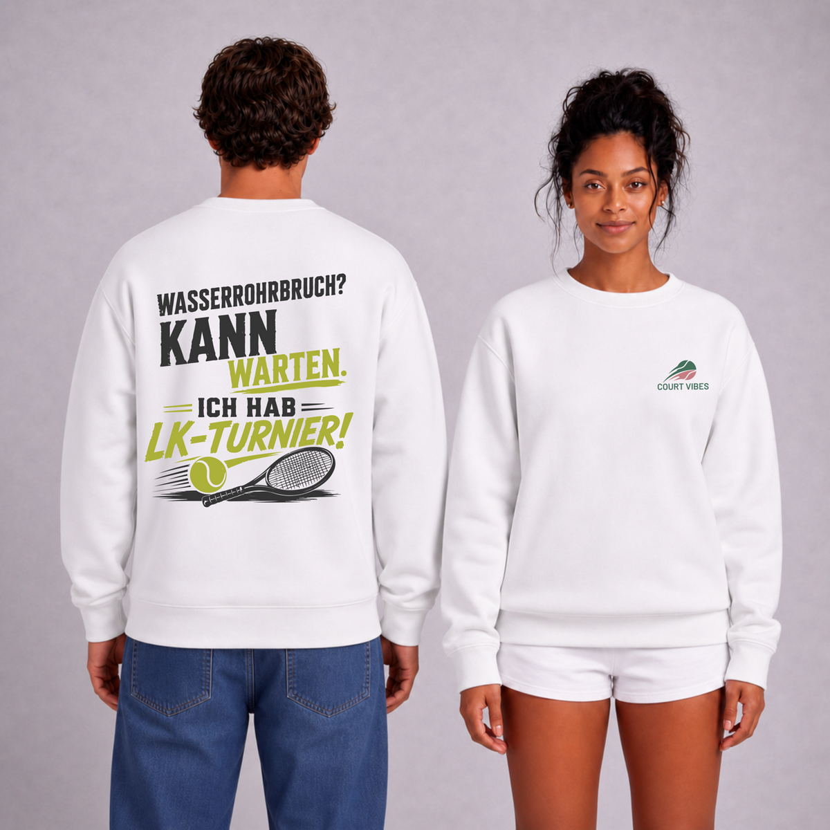 Wasserrohrbruch auf Sweatshirt