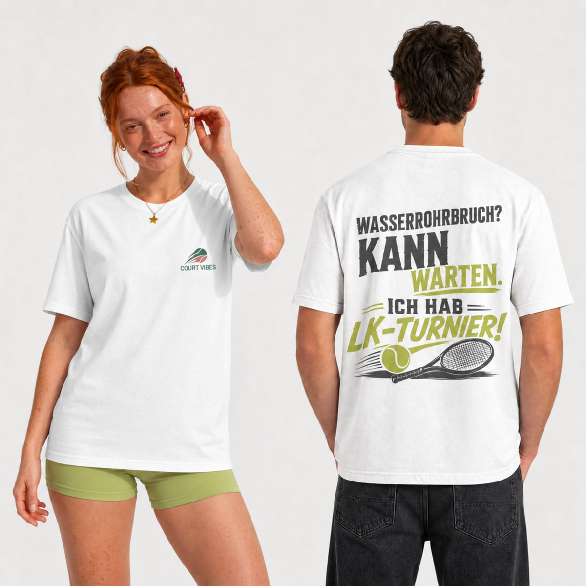 Wasserrohrbruch auf Oversized Shirt
