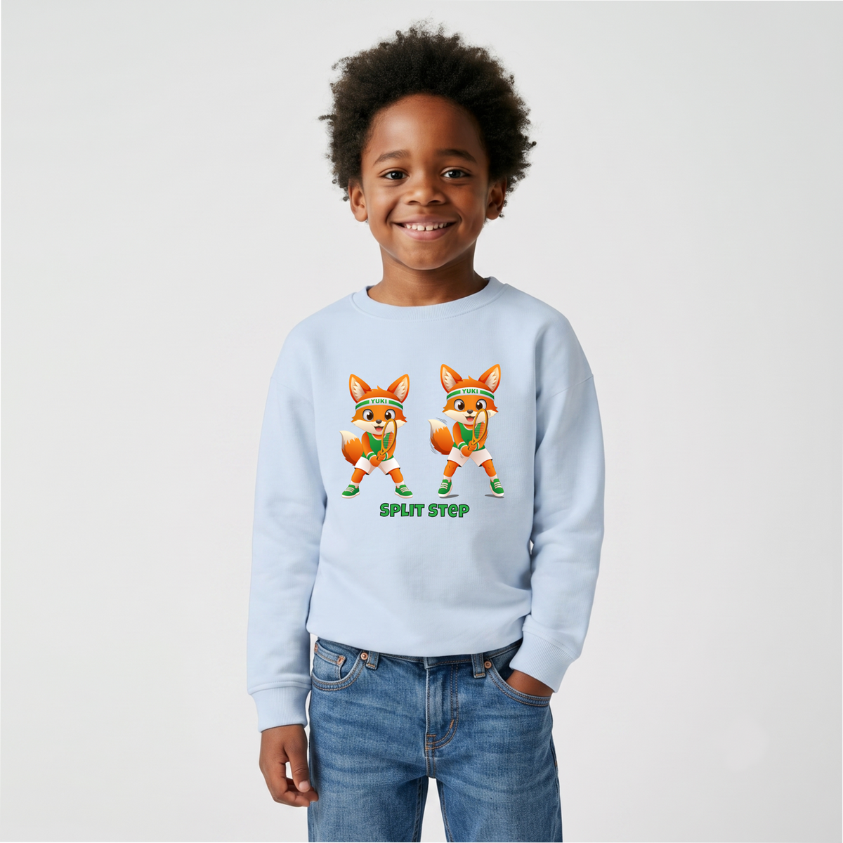 Yuki Split Step auf Kinder-Sweatshirt