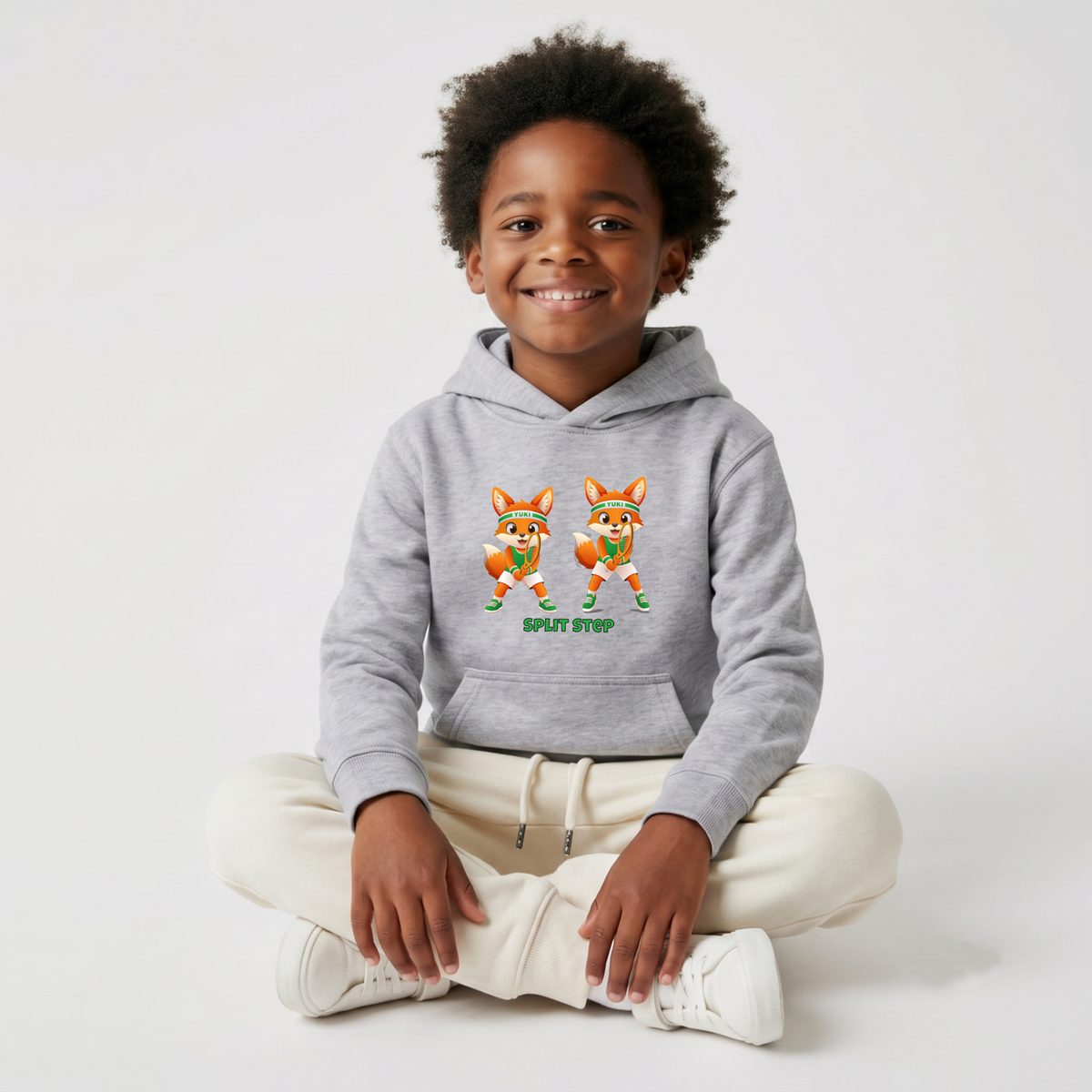 Yuki Split Step auf Kinder-Hoodie