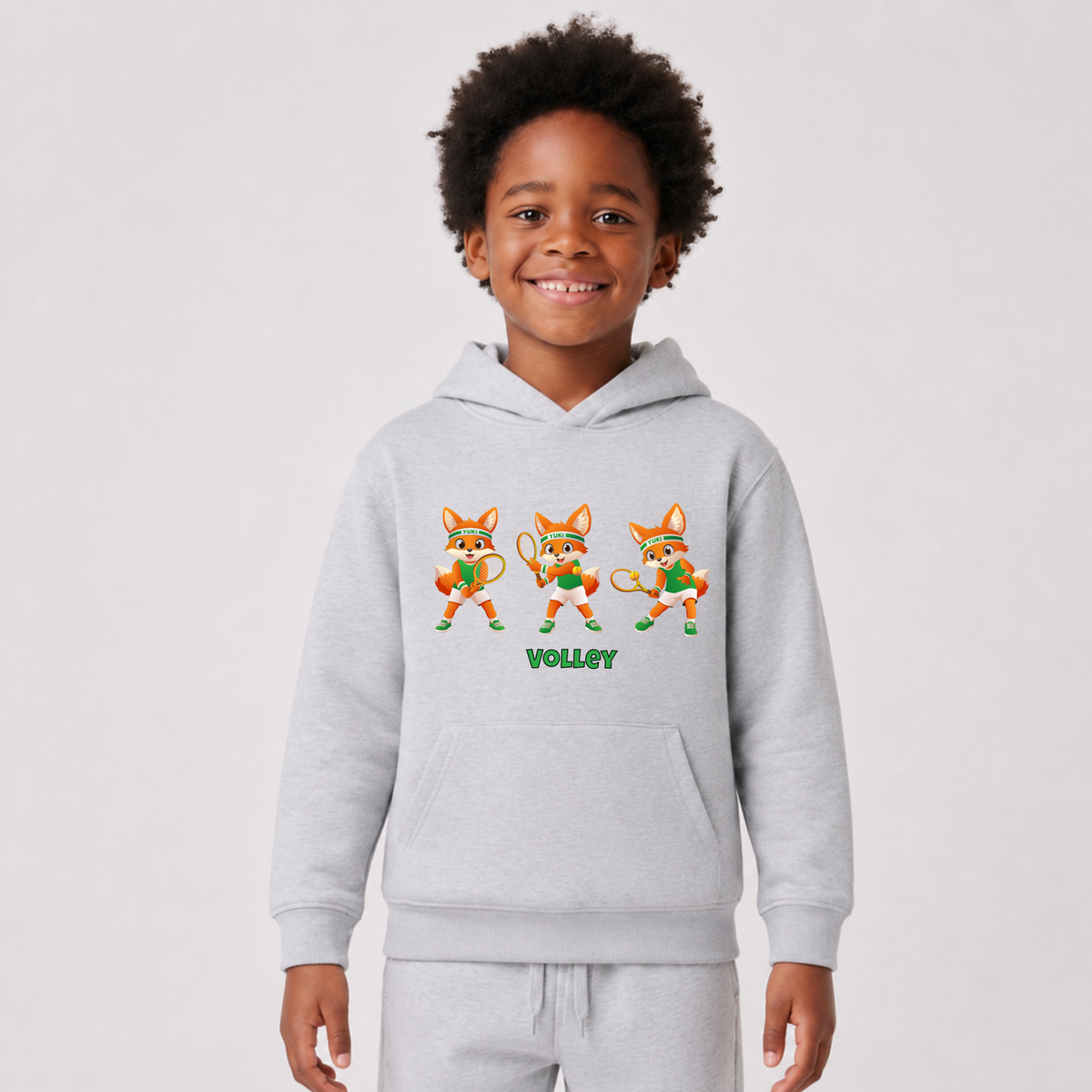 Yuki Volley auf Kinder-Hoodie