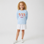Yuna Vorhand auf Kinder-Sweatshirt