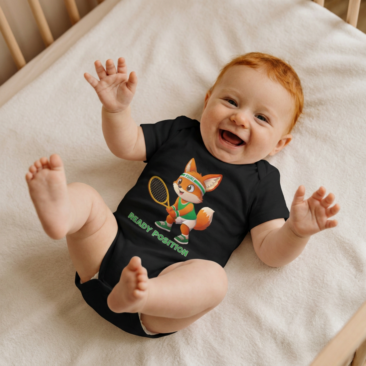 Yuki Ready Position Baby-Body von Court Vibes