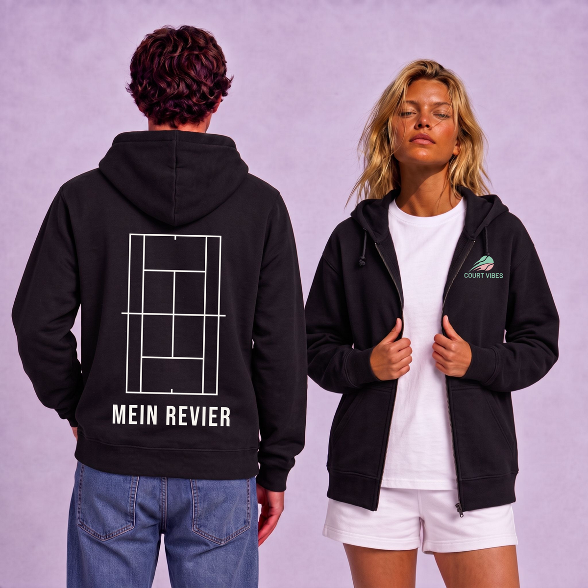 Mein Revier Zip-Hoodie