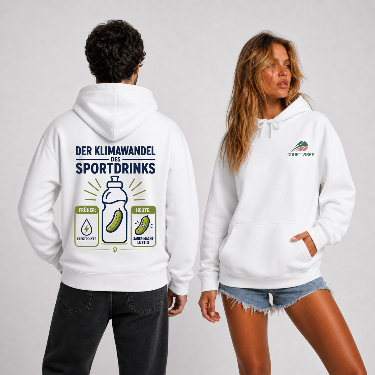 Der Klimawandel des Sportdrinks Hoodie von Court Vibes